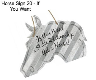 Horse Sign 20\