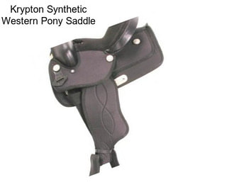 Krypton Synthetic Western Pony Saddle