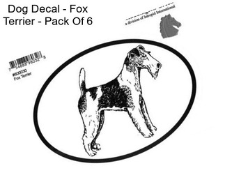 Dog Decal - Fox Terrier - Pack Of 6