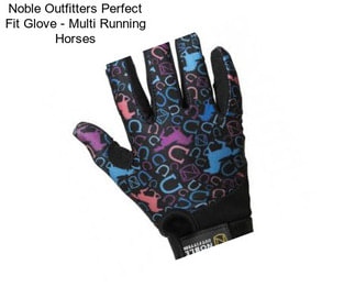Noble Outfitters Perfect Fit Glove - Multi Running Horses