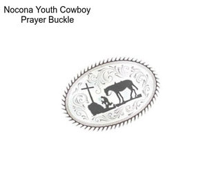 Nocona Youth Cowboy Prayer Buckle