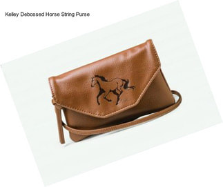 Kelley Debossed Horse String Purse