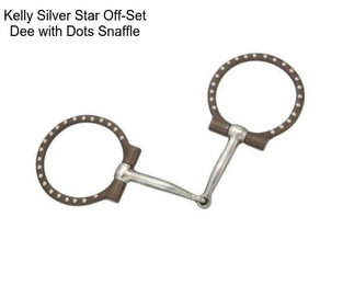 Kelly Silver Star Off-Set Dee with Dots Snaffle