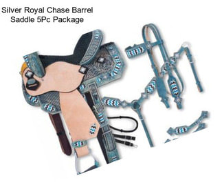 Silver Royal Chase Barrel Saddle 5Pc Package