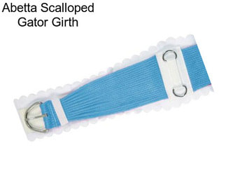 Abetta Scalloped Gator Girth