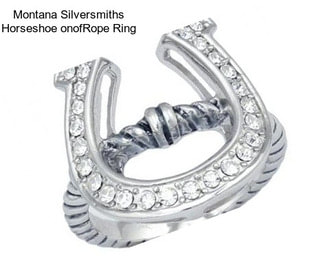 Montana Silversmiths Horseshoe onofRope Ring