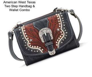 American West Texas Two Step Handbag & Wallet Combo