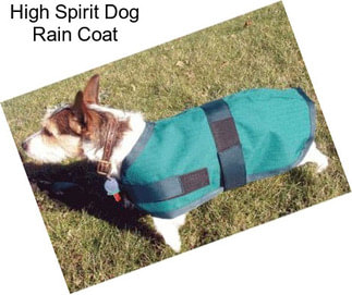 High Spirit Dog Rain Coat