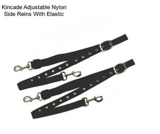 Kincade Adjustable Nylon Side Reins With Elastic