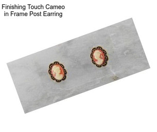 Finishing Touch Cameo in Frame Post Earring