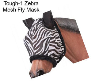 Tough-1 Zebra Mesh Fly Mask