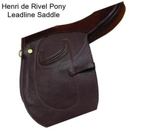 Henri de Rivel Pony Leadline Saddle