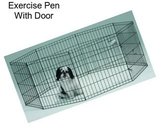 Exercise Pen With Door