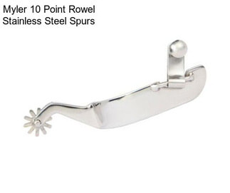 Myler 10 Point Rowel Stainless Steel Spurs