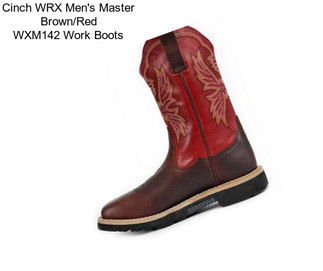Cinch WRX Men\'s Master Brown/Red WXM142 Work Boots