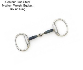 Centaur Blue Steel Medium Weight Eggbutt Round Ring