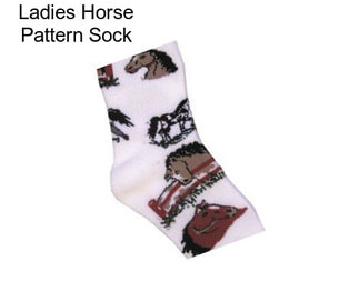 Ladies Horse Pattern Sock