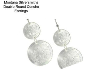 Montana Silversmiths Double Round Concho Earrings