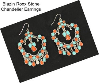 Blazin Roxx Stone Chandelier Earrings