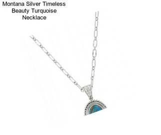 Montana Silver Timeless Beauty Turquoise Necklace