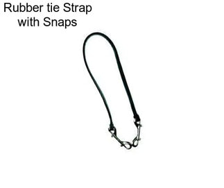 Rubber tie Strap with Snaps