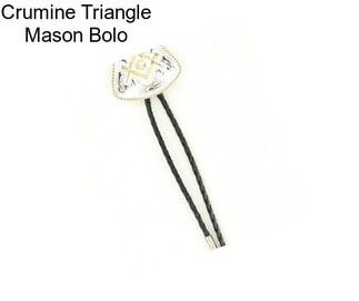 Crumine Triangle Mason Bolo