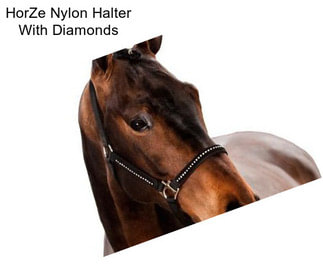 HorZe Nylon Halter With Diamonds