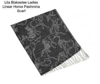 Lila Blakeslee Ladies Linear Horse Pashmina Scarf