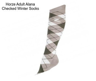 Horze Adult Alana Checked Winter Socks