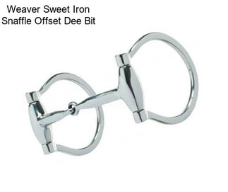 Weaver Sweet Iron Snaffle Offset Dee Bit