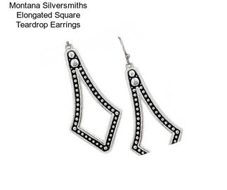 Montana Silversmiths Elongated Square Teardrop Earrings