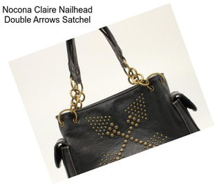 Nocona Claire Nailhead Double Arrows Satchel