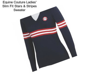 Equine Couture Ladies\' Slim Fit Stars & Stripes Sweater