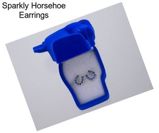 Sparkly Horsehoe Earrings
