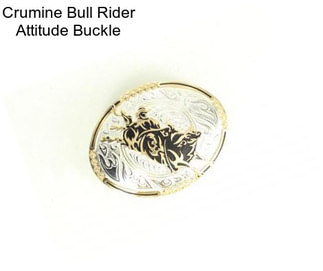 Crumine Bull Rider Attitude Buckle