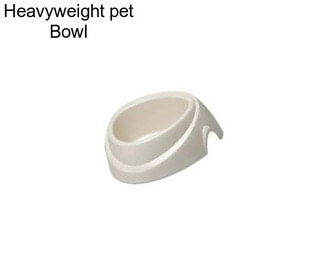 Heavyweight pet Bowl