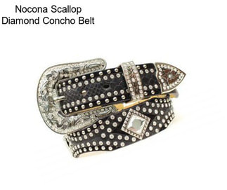 Nocona Scallop Diamond Concho Belt