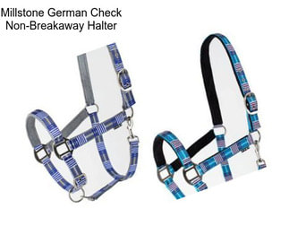 Millstone German Check Non-Breakaway Halter