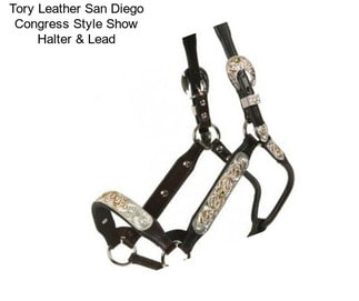 Tory Leather San Diego Congress Style Show Halter & Lead