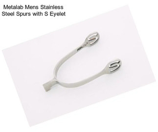 Metalab Mens Stainless Steel Spurs with S Eyelet