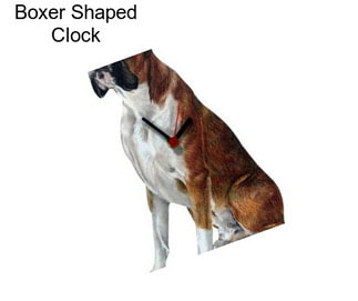 Boxer Shaped Clock