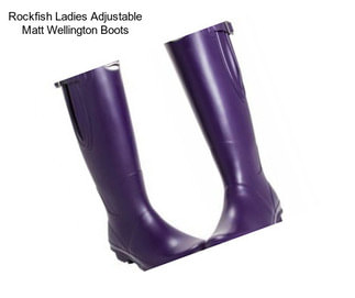 Rockfish Ladies Adjustable Matt Wellington Boots