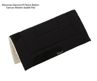 Reinsman Diamond R Fleece Bottom Canvas Western Saddle Pad