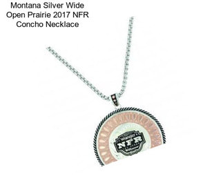 Montana Silver Wide Open Prairie 2017 NFR Concho Necklace