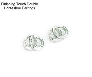 Finishing Touch Double Horseshoe Earrings