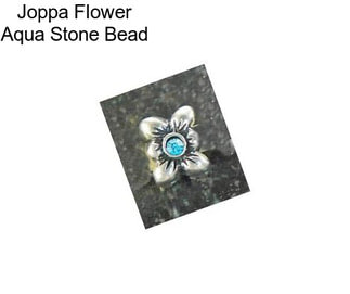 Joppa Flower Aqua Stone Bead