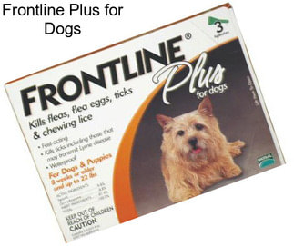 Frontline Plus for Dogs