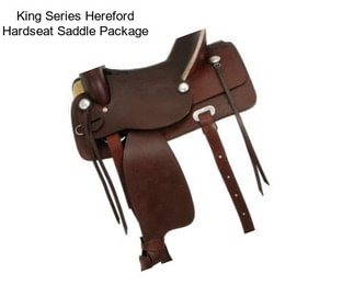 King Series Hereford Hardseat Saddle Package