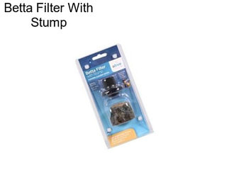 Betta Filter With Stump