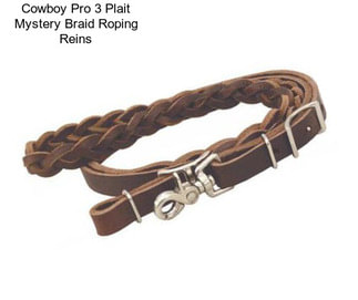 Cowboy Pro 3 Plait Mystery Braid Roping Reins